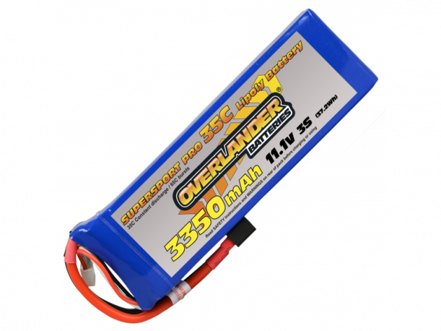 Overlander Supersport 3350 3s 11.1v 35C  LiPo Battery