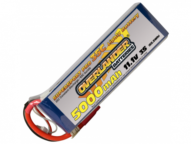 Overlander Supersport 5000mah 35C 3S 11.1v  LiPo Battery
