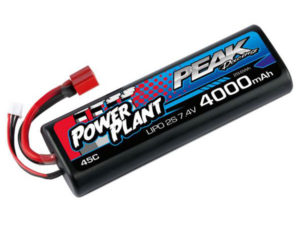 Peak Power Plant LiPo 2s 7.4v 4000mAh 45C - Deans