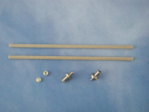 Profiled Flagstaff Complete (Brass & Wood)(Pk2)