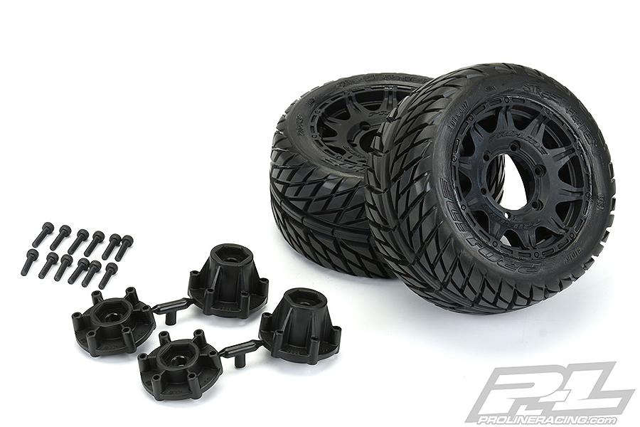 PROLINE STREET FIGHTER 2.8" BLK RAID 6X30 REM. HEX WHEELS