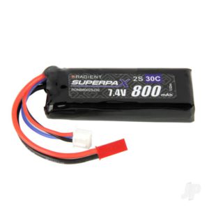 Radient LiPo 2S 800mAh 7.4V 30C JST
