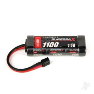 Radient NiMH 7.2V 1100mAh 2/3A Stick, Deans (HCT)