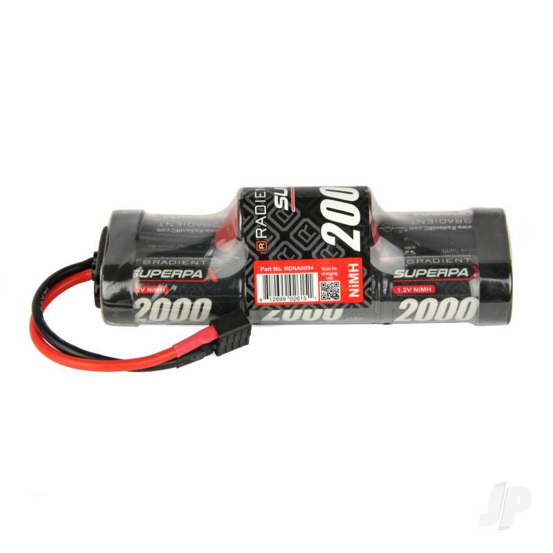 Radient NiMH 8.4V 2000mAh SC 6-1 Stick, Deans (HCT)