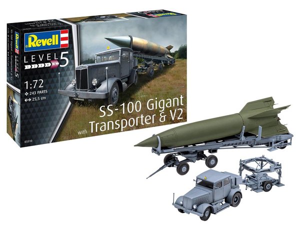 Revell SS-100 Gigant and V2 With Trailer 1/72 03310