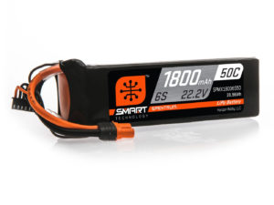 Spektrum 1800mAh 6S 22.2V 50C Smart LiPo Battery; IC3