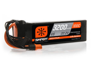 Spektrum 3200mAh 6S 22.2V 100C Smart LiPo Battery; IC3