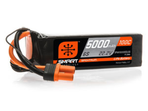 Spektrum 5000mAh 6S 22.2V 100C Smart LiPo Battery; IC5