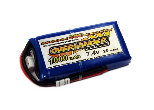 Overlander Supersport 1000 2S 7.4v 30C LiPo Battery