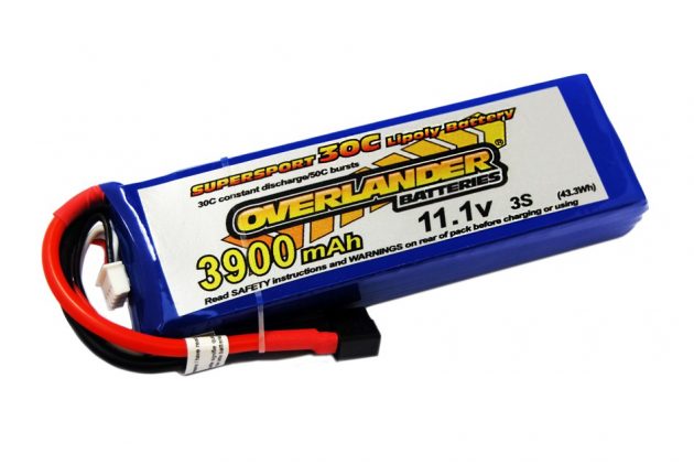 Overlander Supersport 3900 3s 11.1v 30c  LiPo Battery