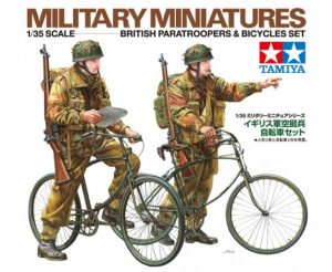 Tamiya 1/35 British Paratroopers and Bicycle Set # 35333