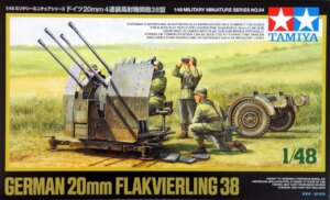 TAMIYA 1/48 GERMAN 20MM FLAKVIERLING 38 32554