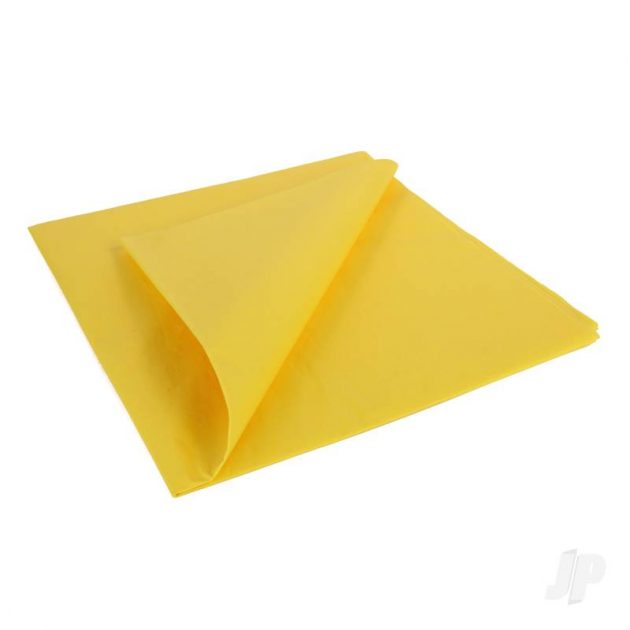 Trainer Yellow Lightweight Tissue Covering Paper, 50x76cm, (5 Sheets)