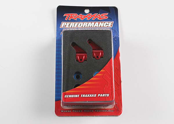 Traxxas Aluminium Steering Blocks - Red 3636X