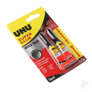 UHU Super Glue Ultra Fast Liquid Twin 2x3g