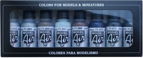 Vallejo Model Air Set - Metallic Colors