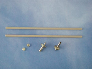 Vertical Flagstaff Complete (Brass & Wood)(Pk2)