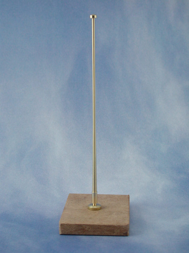 Vertical Flagstaff Complete (Brass)(Pk2)