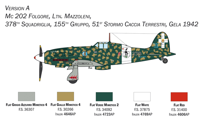 Italeri Macchi MC.202 Folgore 1/72 1439 - Image 8