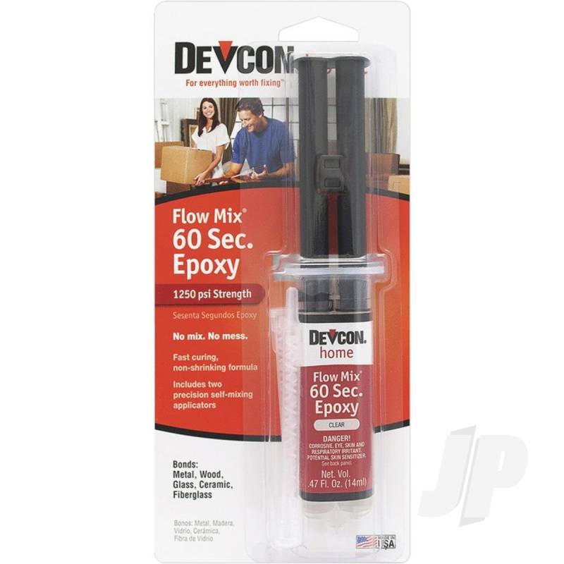 Devcon 60 Second Epoxy Flow-Mix (14ml Syringe) DEV21445
