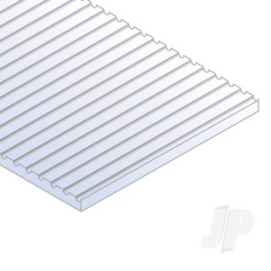 Evergreen 6x12in (15x30cm) N-Scale Car Siding Sheet .020in (0.50mm) Sheet (1 sheet per pack) EVG2020