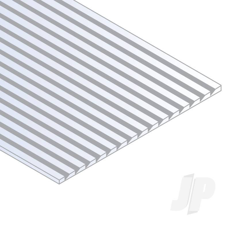 Evergreen 6x12in (15x30cm) Novelty Siding Sheet .040in (1.0mm) Thick .150in Spacing (1 Sheet per pack) EVG4150