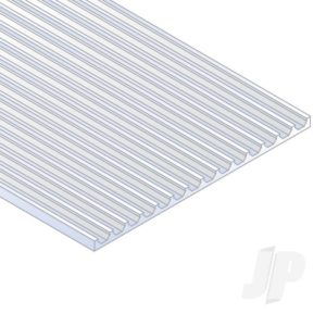 Evergreen 6x12in (15x30cm) Board & Batten Sheet .040in (1.0mm) Thick .075in Spacing (1 Sheet per pack) EVG4542