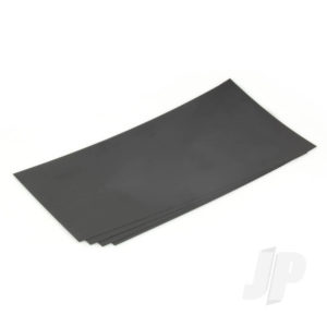 Evergreen 6x12in (15x30cm) Black Sheet .020in Thick (3 Sheet per pack) EVG9513
