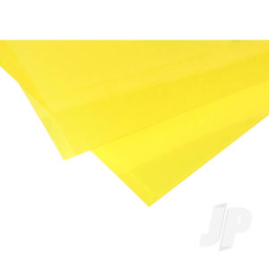 Evergreen 6x12in (15x30cm) Transparent Coloured Sheet .010in Thick YELLOW (2 Sheet per pack) EVG9904