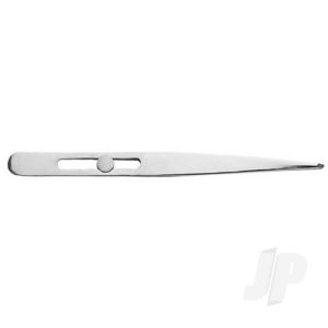 Excel 4.75in Pointed Slide Lock Stainless Steel Tweezers (Carded)