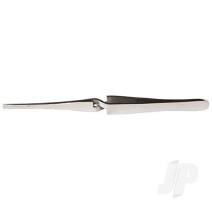 Excel 4.5in Pointed Self Closing Stainless Steel Tweezers (Carded)