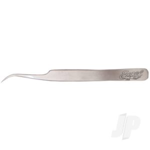 Excel Slant Point Fine Point Tweezers, Polished (Carded)