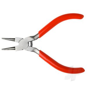Excel 5in Spring Loaded Soft Grip Plier, Round Nose (Carded)