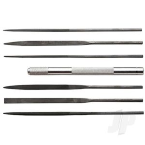 Excel Assorted File Set with Handle, Cut #2 with Square, Round, Halfround, Equaling, Knife and Flat (6 pcs) (Carded)