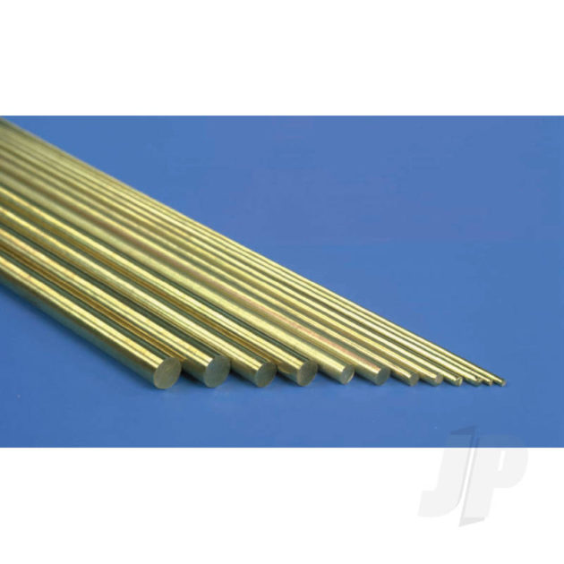 K&S 5/16in Brass Round Rod (36in long) (Bulk Pack of 3 Items) KNS1166-BLK