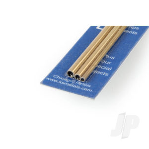 K&S 3/32, 1/8, 5/32 Soft Bendable Brass Round Tube (12in long) (3 pcs) KNS5075