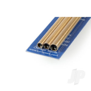 K&S 3/16, 7/32, 1/4 Soft Bendable Brass Round Tube (12in long) (3 pcs) KNS5076