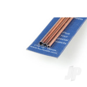 K&S 3/32, 5/32, 1/8 Soft Bendable Copper Tube (12in long) (3 pcs) KNS5077