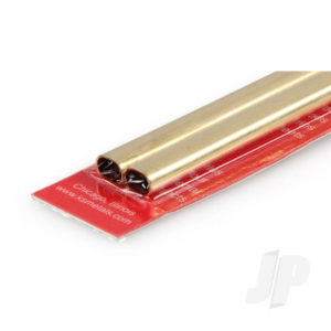 K&S Small Brass Oval Tube (12in long) (2pcs) KNS5094