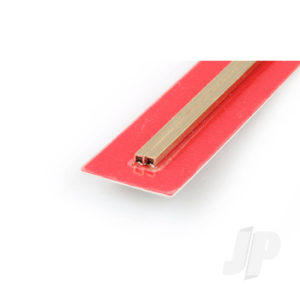 K&S 3/32in Square Brass Tube .014in Wall (12in long) (2 pcs) KNS8150