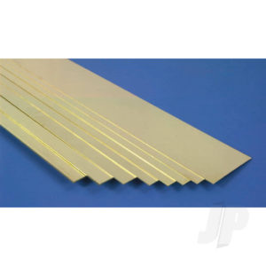 K&S 3/4in Brass Strip .016in Thick (12in long) KNS8233