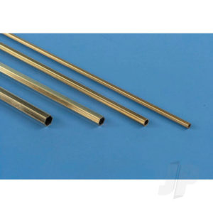 K&S 3/32in Brass Hexagonal Tube .014in Wall (12in long) KNS8271