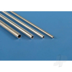 K&S 2mm Aluminium Round Tube, .45mm Wall (300mm long) (4 pcs) KNS9801