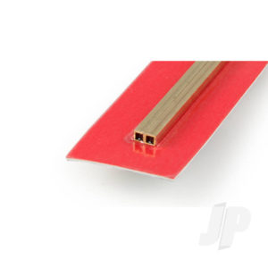 K&S 3mm Brass Square Tube .45mm Wall (300mm long) KNS9851