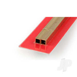 K&S 5mm Brass Square Tube .45mm Wall (300mm long) KNS9853