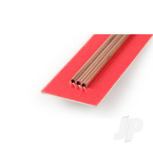 K&S 3mm Copper Round Tube, .36mm Wall (300mm long) (3 pcs) KNS9871