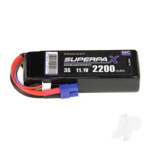 Radient LiPo 3S 2200mAh 11.1V 50C EC3
