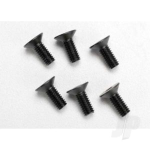 Traxxas Screws, 4x10mm countersunk machine (hex drive) (6 pcs)