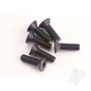 Traxxas Screws, 3x10mm countersunk machine (6 pcs) (hex drive)