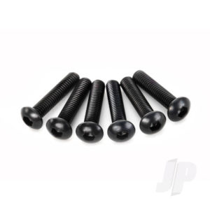 Traxxas Screws, 3x14mm button-head machine (hex drive) (6 pcs)